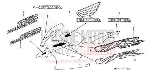 MARQUE/RAYURE VFR800A3 de 2003